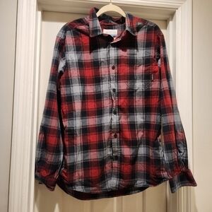 Columbia men's plaid button down size Medium 100% cotton